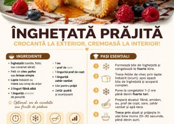 Rețetă de înghețată prăjită cu vanilie – o rețetă excelentă